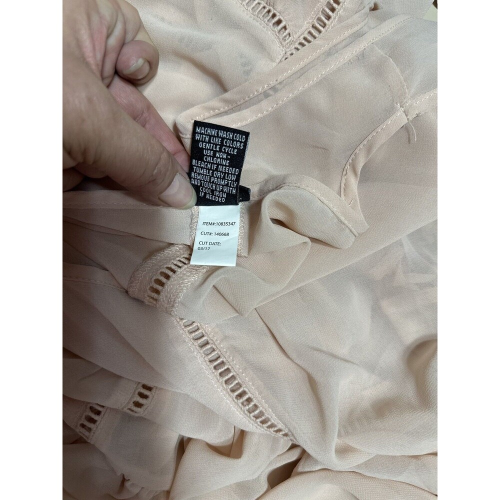 Torrid Women's Basic Pink Solid Polyester Round N… - image 8